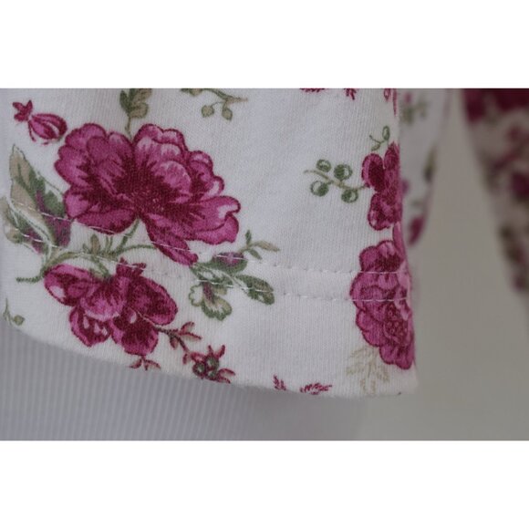 Vintage 90s Floral‎ Turtle Neck Cotton shirt | size M - Picture 7 of 10